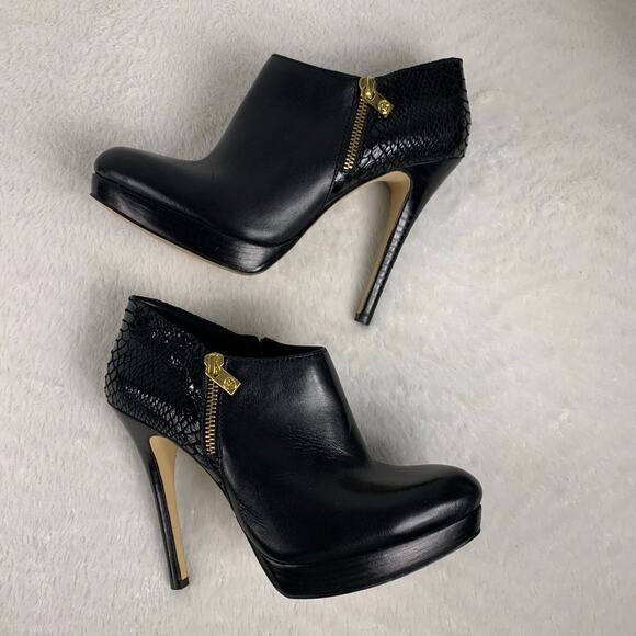 MICHAEL Michael Kors Women's Black Heels Snakeskin Heels Size 9M - Picture 6 of 11